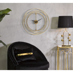 Bandes d’Or – Orologio da Parete Glam Ø50x4 cm