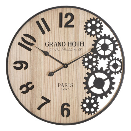 La Majestueuse – Horloge Murale Industrielle Ø60x4,5 cm