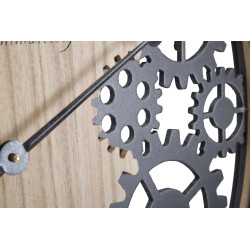 La Majestueuse – Horloge Murale Industrielle Ø60x4,5 cm