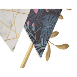 Triangle d’Art – Horloge Murale Glam 75x4,5x59 cm