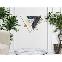 Triangle d’Art – Horloge Murale Glam 75x4,5x59 cm