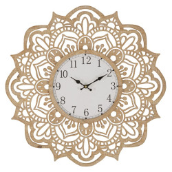 Sculpture du Temps – Horloge Murale Boho Chic Ø60x4,5 cm