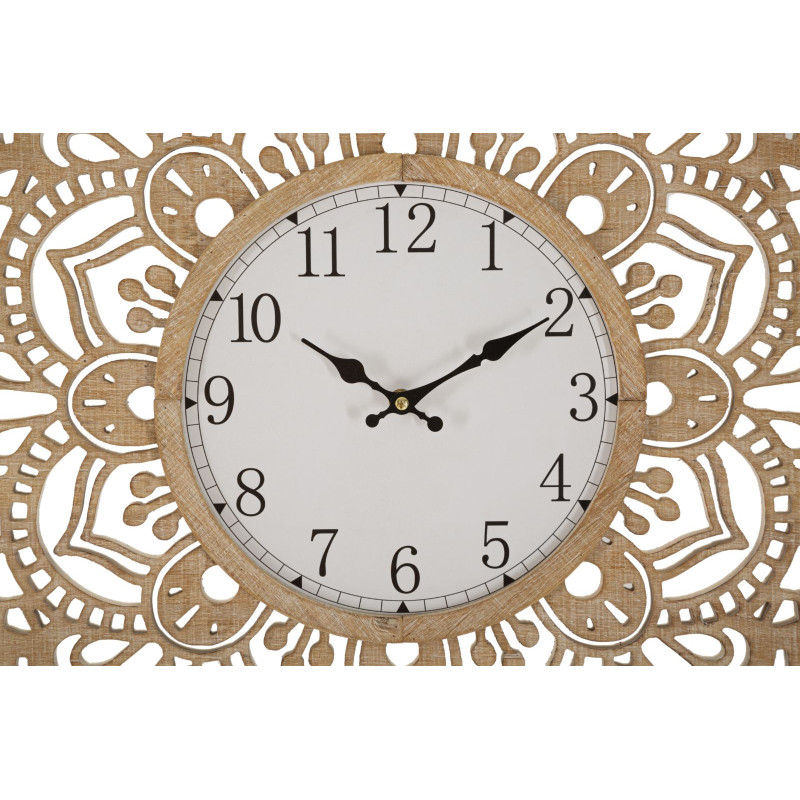 Sculpture du Temps – Horloge Murale Boho Chic Ø60x4,5 cm