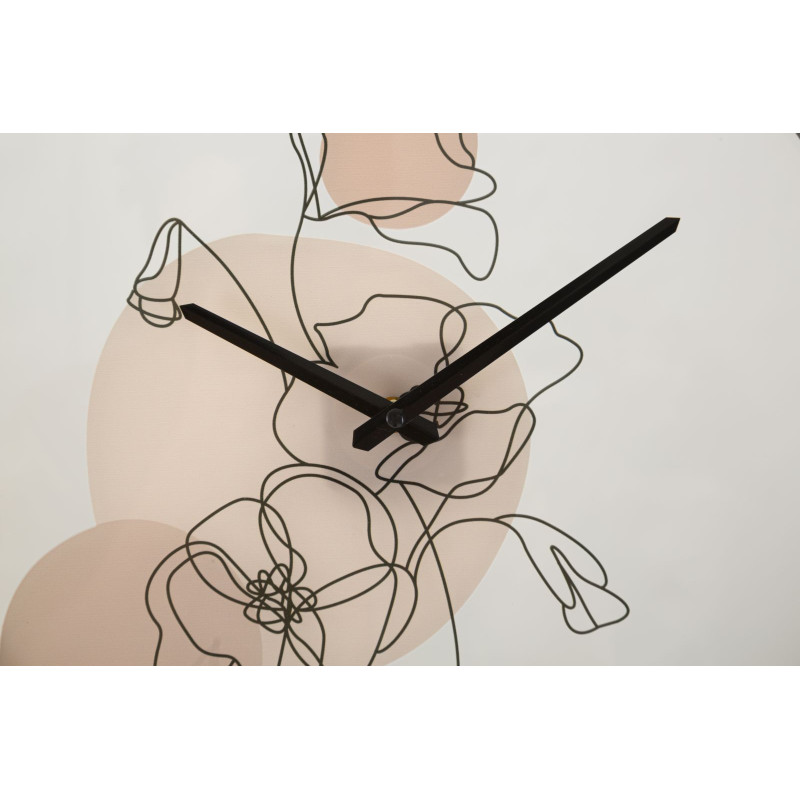 Fleur Enchantée B – Horloge Murale Boho Chic Ø40x3,5 cm