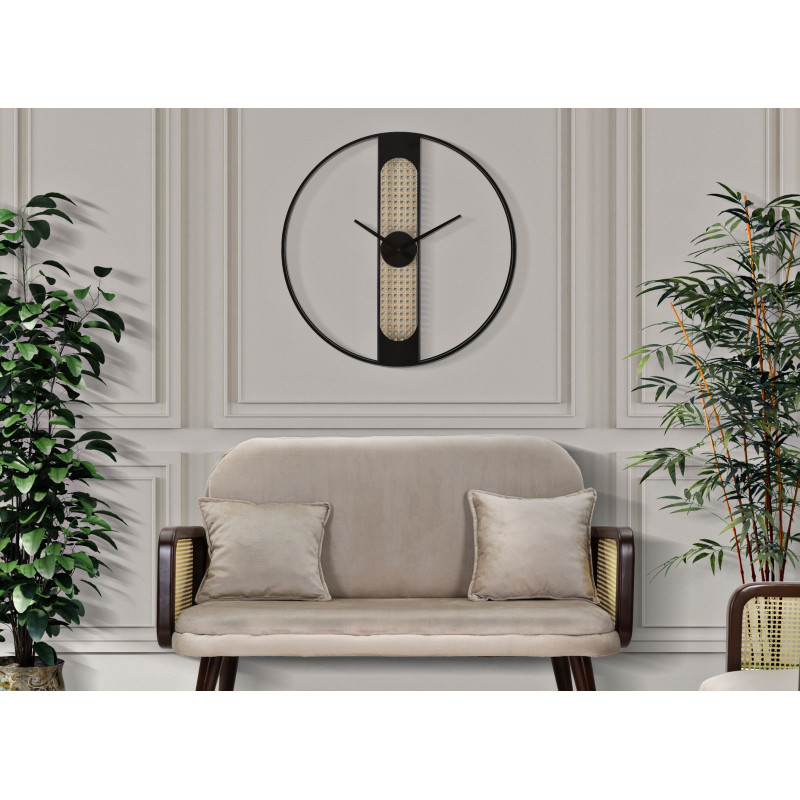 Ribby l’Artistique – Reloj de Pared Boho Chic Ø60x5 cm