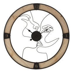 Le Couple Éternel – Orologio da Parete Boho Chic Ø60x3 cm