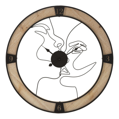 Le Couple Éternel – Orologio da Parete Boho Chic Ø60x3 cm