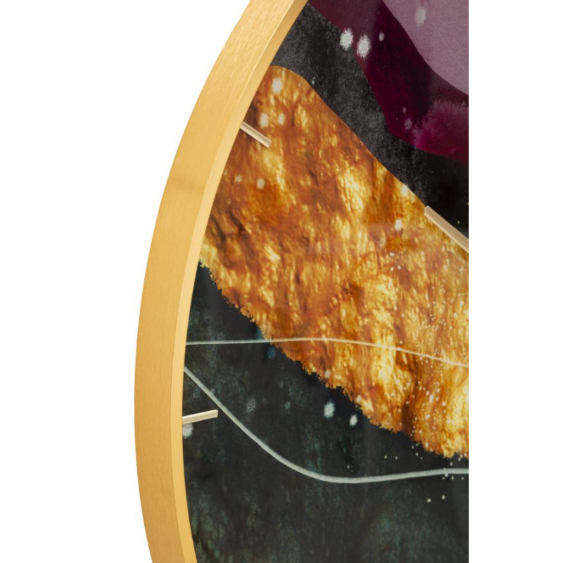 Mity en Verre – Horloge Murale Glam Ø80x5 cm