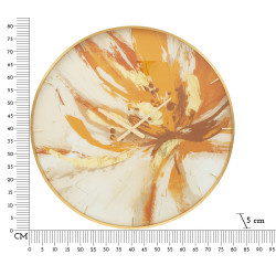 Toply Étincelant – Reloj de Pared Glamour de Cristal Ø80x5 cm