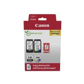 Pack de 2 cartouches d'encre + pack papiers photo - CANON - PG-545 Noir + CL-546 Couleur