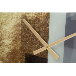 Motivo de Cristal – Reloj de Pared Glamour de Vidrio Ø80x5 cm