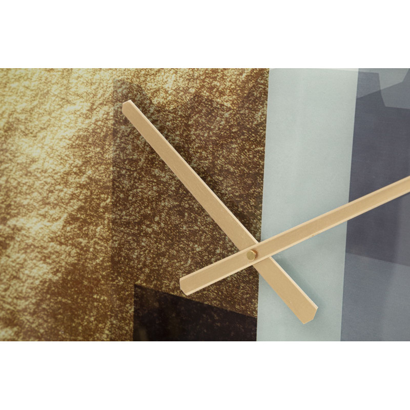 Motivo di Cristallo – Orologio da Parete Glam Vetro Ø80x5 cm