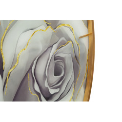 Rose de Cristal – Reloj de Pared Glam Ø80x5 cm