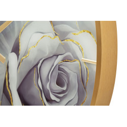 Rose de Verre – Reloj de Pared Glam Ø60x5 cm