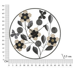 Divaker – L’Horloge Murale Boho Chic Ø67x5,5 cm