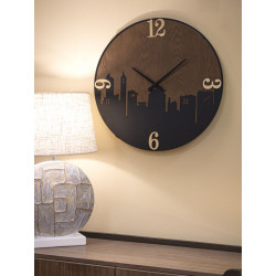City Lights – Reloj de Pared Moderno Ø60x2 cm