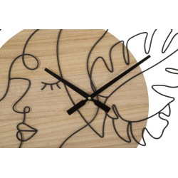 Élégance B – Horloge Murale Moderne Ø60x2 cm