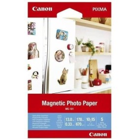 Papier Photo Magnétique - CANON - MG-101 - 10x15cm - 670gr - 5 feuilles