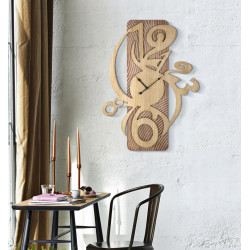 Wolly l’Audacieuse – Horloge Murale Moderne 70x4,4x93 cm