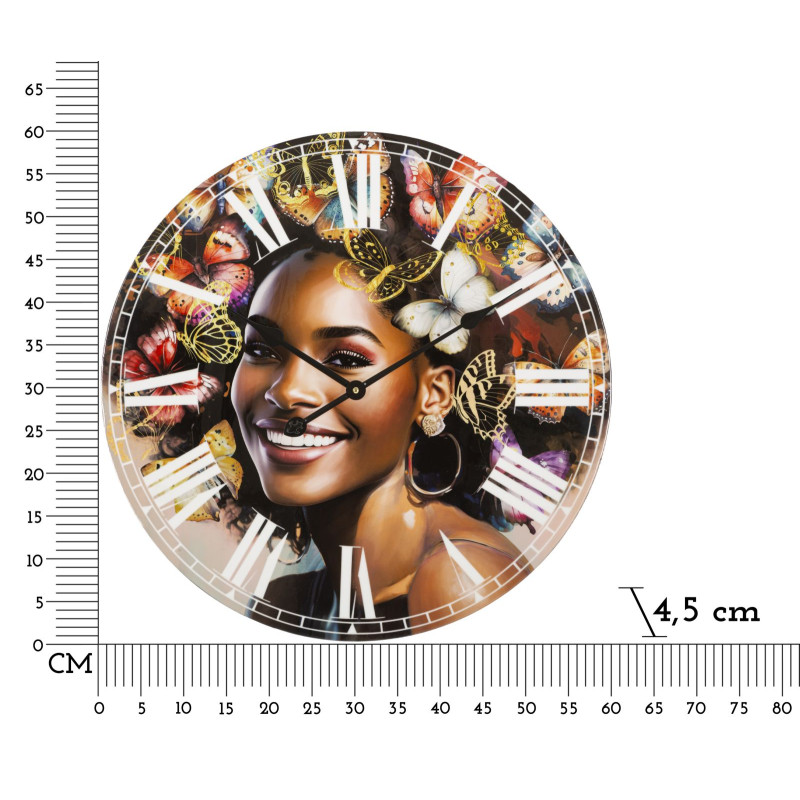 Kourt l’Élégante – Reloj de Pared Moderno Ø60x4,5 cm