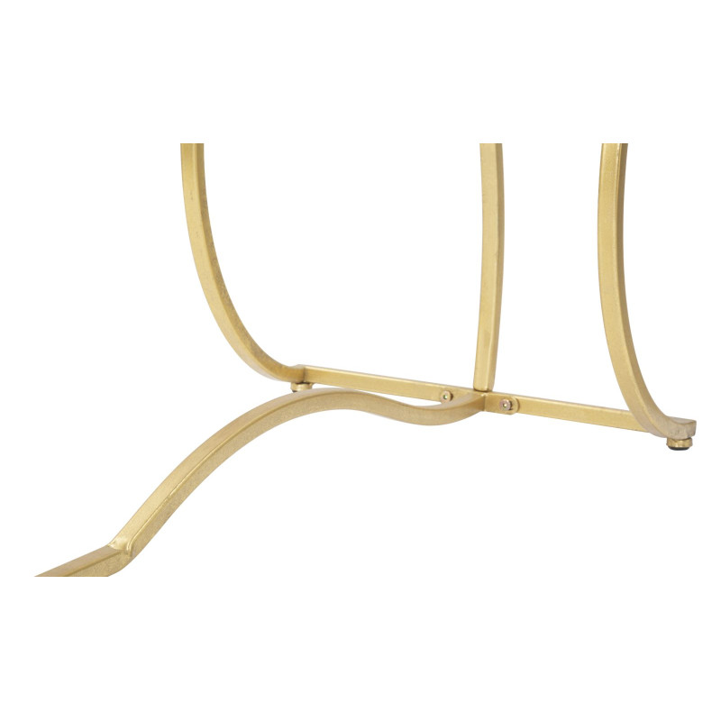 Console Sunshine – Métal doré et plateau verre noir 130x40x75 cm