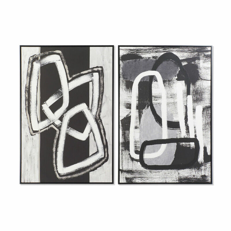 Cadre DKD Home Decor Abstrait Moderne (83 x 4,5 x 122,5 cm) (2 Unités)