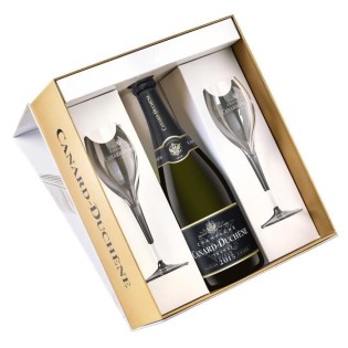 Coffret Champagne Canard-Duchene Brut 2015 + 2 flûtes