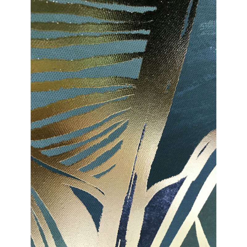 Jeu de 3 tableaux Home ESPRIT Palmiers Tropical 180 x 4 x 120 cm (3 Pièces)