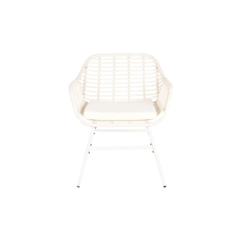 Meubles de jardin DKD Home Decor Blanc 124 x 74 x 84 cm (4 Pièces)