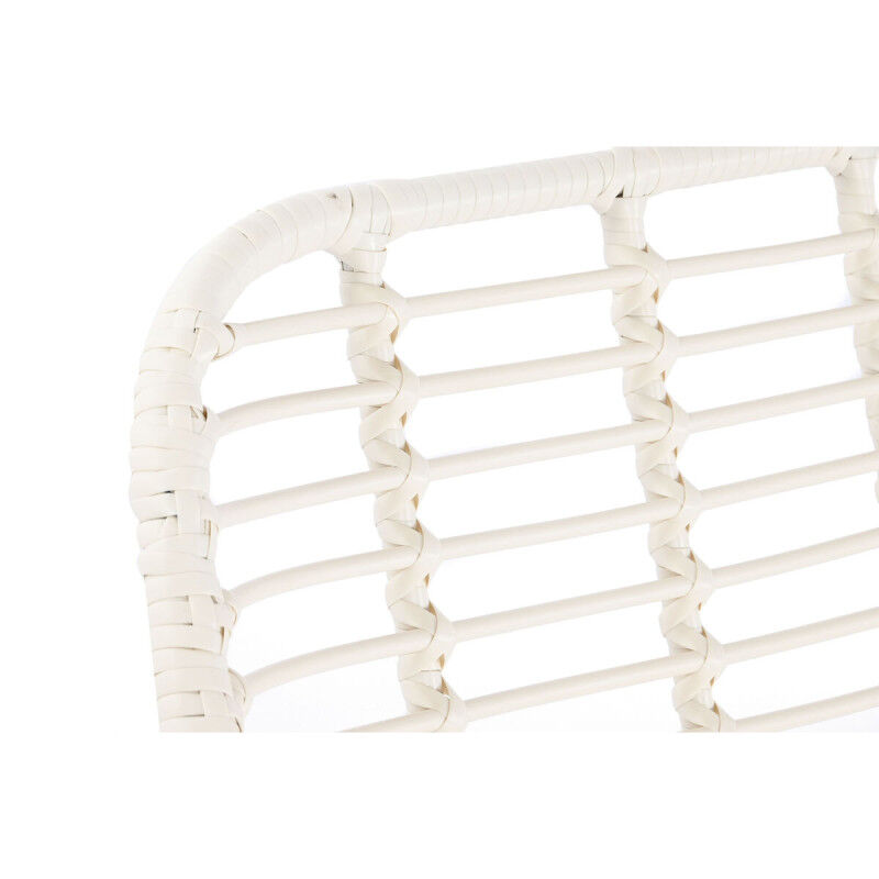 Meubles de jardin DKD Home Decor Blanc 124 x 74 x 84 cm (4 Pièces)