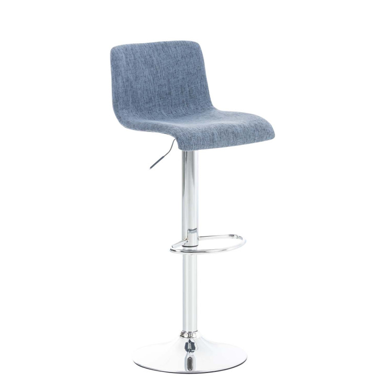 Tabouret de bar Hoover tissu C bleu