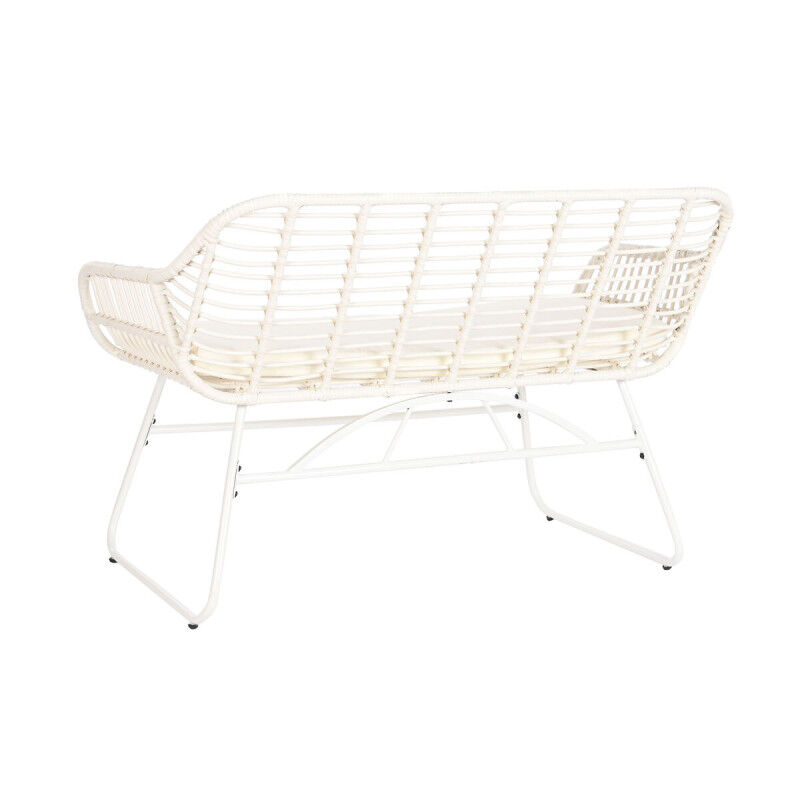 Meubles de jardin DKD Home Decor Blanc 124 x 74 x 84 cm (4 Pièces)