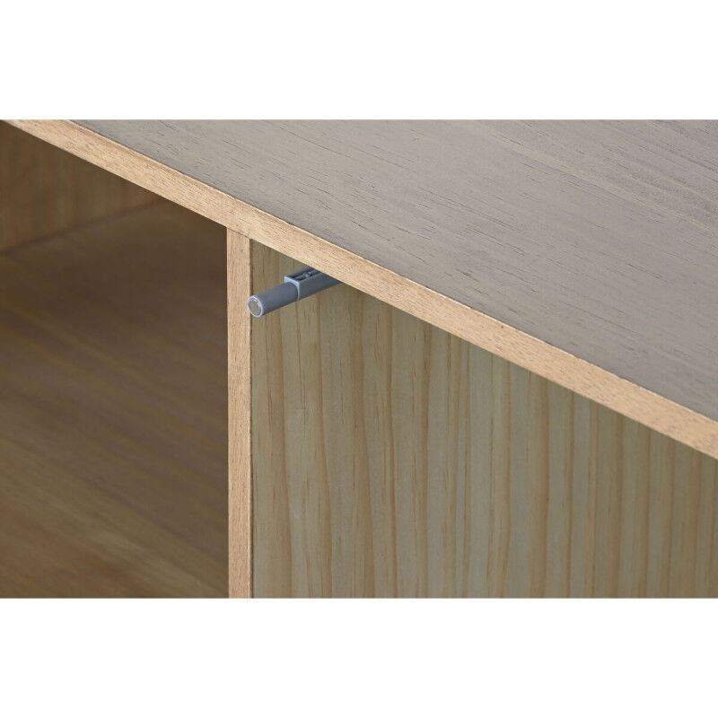 Meubles de télévision Home ESPRIT Beige Naturel Jute Pin 120 x 40 x 55 cm
