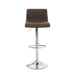 Tabouret de bar Hoover tissu C brun