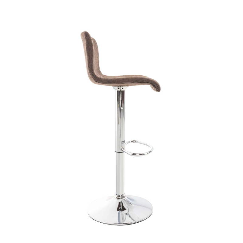 Tabouret de bar Hoover tissu C brun