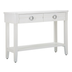 Console Shine – Abete, MDF e metallo bianco 110x40x82 cm