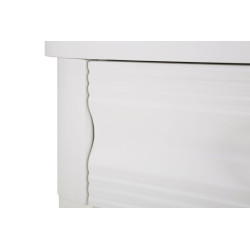 Console Shine – Abeto, MDF e metal branco 110x40x82 cm