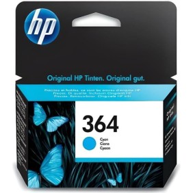 HP 364 Cartouche d'encre cyan authentique (CB318EE) pour HP DeskJet 3070A et HP Photosmart 5525/6525