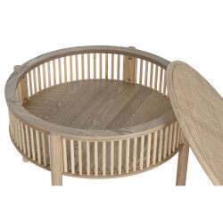 Table Basse Home ESPRIT Naturel Bois d'épicéa 75 x 75 x 49 cm