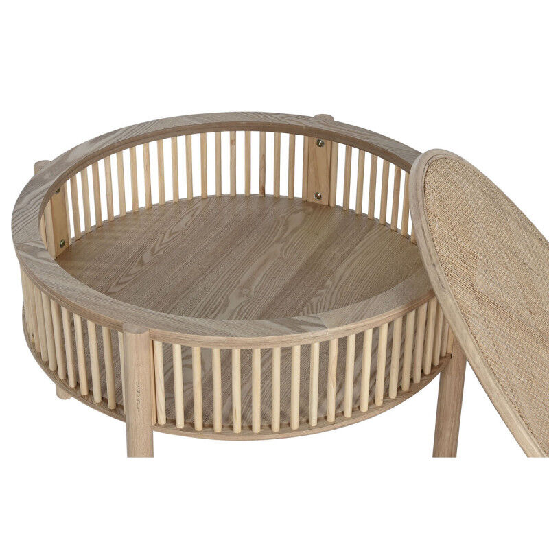 Table Basse Home ESPRIT Naturel Bois d'épicéa 75 x 75 x 49 cm