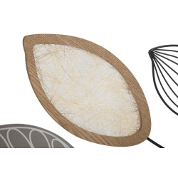 Console Autunno – Metallo nero, MDF e vetro multicolore 108x36,8x80 cm