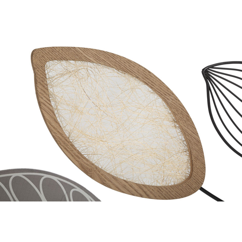 Console Automne – Métal noir, MDF et verre multicolore 108x36,8x80 cm