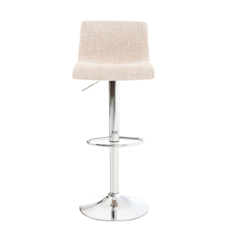 Tabouret de bar Hoover tissu C crème