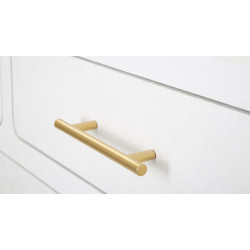 Console Venus – MDF e metallo bianco e oro 110x40x80 cm