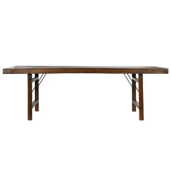 Table Piable Home ESPRIT Naturel Bois Recyclé 240 x 90 x 77 cm