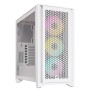 Boitier PC - CORSAIR - iCUE 4000D RGB Airflow - Moyen-tour - 3 ventilateurs AF120 RGB ELITE - Blanc