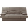 Clic clac 3 places THELMA - Tissu Soro taupe - Couchage 125x190 cm - L190 x P92 x H96 cm