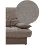 Clic clac 3 places THELMA - Tissu Soro taupe - Couchage 125x190 cm - L190 x P92 x H96 cm