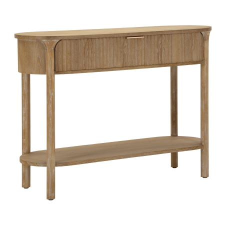 Console Göteborg – Abete, MDF e metallo marrone 110x40x80 cm