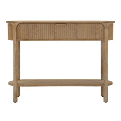 Console Göteborg – Abete, MDF e metallo marrone 110x40x80 cm